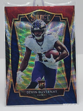 تحميل الصورة إلى عارض المعرض، 2020 Panini Select Premier Level Tri-Color Prizm 21/199 Devin Duvernay Rookie RC #127