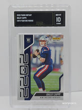 Load image into Gallery viewer, 2022 Panini Instant Year One Rookies 1/874 Bailey Zappe #Y36 New England Patriots GMA 10 GEM Mint