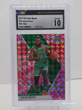 تحميل الصورة إلى عارض المعرض، 2019-20 Mosaic Jaylen Brown Pink Camo Prizm Refractor SP #89 Boston Celtics CSG 10 Gem Mint