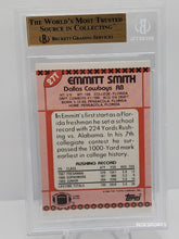 تحميل الصورة إلى عارض المعرض، 1990 Topps Traded #27T Emmitt Smith Dallas Cowboys BGS 9.5 Gem Mint