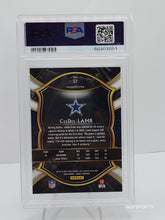 Load image into Gallery viewer, 2020 Panini Select CeeDee Lamb RC Silver Prizm HOLO #57 Dallas Cowboys PSA 10 GEM Mint