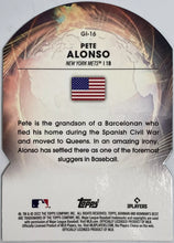 Load image into Gallery viewer, 2022 Bowman's Best Global Impact Die-Cut Refractor Pete Alonso #GI-16 New York Mets