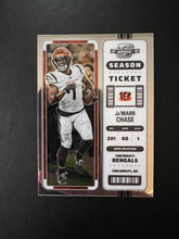 Load image into Gallery viewer, 2022 Contenders Optic Season Ticket Ja'Marr Chase #10 Cincinnati Bengals - walk-of-famesports