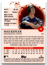 تحميل الصورة إلى عارض المعرض، 2022 TOPPS PRISTINE Max Kepler Minnesota Twins #30