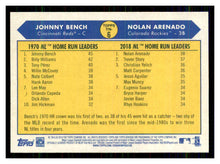 将图片加载到图库查看器,2019 Topps Heritage Johnny Bench / Nolan Arenado #TN-6