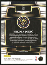 تحميل الصورة إلى عارض المعرض، 2021-22 Panini Select #82 Nikola Jokic Concourse Silver Prizm Denver Nuggets MVP