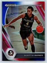 Load image into Gallery viewer, 2021 Panini Prizm Draft Pick Red White & Blue #6 Scottie Barnes Florida State Seminoles