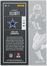 تحميل الصورة إلى عارض المعرض، 2021 Panini Contenders Football #77 Ezekiel Elliott Dallas Cowboys