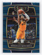 Load image into Gallery viewer, 2021-22 Panini Select Donovan Mitchell Blue Prizm #83 Utah Jazz