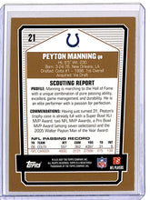 تحميل الصورة إلى عارض المعرض، 2007 Topps DPP Peyton Manning Indianapolis Colts #21