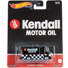 Load image into Gallery viewer, Hot Wheels Premium 2023 Pop Culture Vintage Oil Kendall Motor Oil Combat Medic Vehicle 3/5
