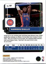 تحميل الصورة إلى عارض المعرض، 2022-23 Donruss Optic Hamidou Diallo #97 Detroit Pistons - walk-of-famesports