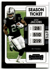 تحميل الصورة إلى عارض المعرض، 2021 Panini Contenders Josh Jacobs Las Vegas Raiders #59