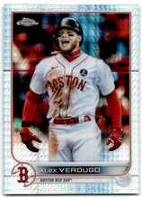 将图片加载到图库查看器,2022 Topps Chrome Prism Refractor Alex Verdugo #33 Boston Red Sox