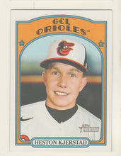 Load image into Gallery viewer, 2021 Topps Heritage Heston Kjerstad #7 Baltimore Orioles