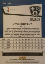 将图片加载到图库查看器,2019-22 Hoops Premium Stock Kevin Durant Tribute Silver Prizm #284 Brooklyn Nets