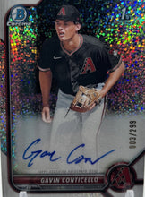 将图片加载到图库查看器,2022 1st Bowman Chrome Gavin Conticello Speckle Refractor Prospect Auto #/299