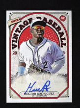 将图片加载到图库查看器,2023 Onyx Vintage Blue Signatures #VAHR Hector Rodriguez - Cincinnati Reds