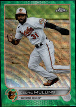 تحميل الصورة إلى عارض المعرض، CEDRIC MULLINS 2022 TOPPS CHROME #120 GREEN WAVE REFRACTOR 04/99 ISA 9 Mint