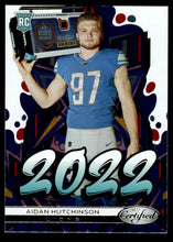 Load image into Gallery viewer, 2022 Panini Certified 2022 Aidan Hutchinson RC Detroit Lions #2022-19