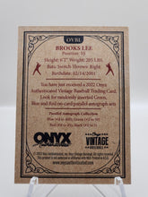 تحميل الصورة إلى عارض المعرض، 2022 Onyx Vintage Extended Brooks Lee Minnesota Twins #OVBL