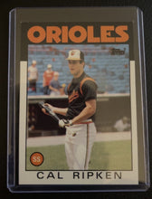 Load image into Gallery viewer, 1986 Topps Chewing Gum Cal Ripken Jr. #340 Baltimore Orioles