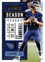 تحميل الصورة إلى عارض المعرض، 2020 Panini Contenders Season Ticket Ryan Tannehill #9 Tennessee Titans - walk-of-famesports