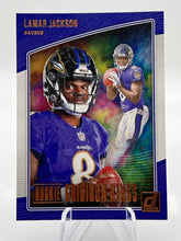 تحميل الصورة إلى عارض المعرض، 2018 Panini Donruss Lamar Jackson Rookie Gridiron Kings #RGK-17 Baltimore Ravens - walk-of-famesports