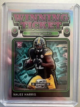 Load image into Gallery viewer, 2021 Panini Contender Najee Harris Winning Ticket Rookies RC #WT24 Steelers