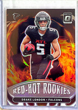 Load image into Gallery viewer, Drake London 2022 PANINI Donruss Optic Red Hot Rookies #RHR-3 ATLANTA FALCONS - walk-of-famesports