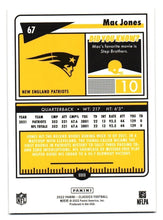 Load image into Gallery viewer, 2022 Panini Classic Mac Jones #67 New England Patriots