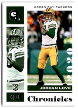 将图片加载到图库查看器,2020 Panini Chronicles Jordan Love Rookie #38 Green Bay Packers
