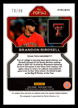 将图片加载到图库查看器,2022 Panini Prizm Draft Pick Red Donut Circles - 2/99 Brandon Birdsell #143 Texas Tech Red Raiders