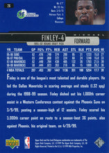 تحميل الصورة إلى عارض المعرض، بطاقة كرة السلة NBA رقم 26 من Upper Deck لعام 1999 من Michael Finley
