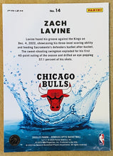 تحميل الصورة إلى عارض المعرض، 2022-23 Donruss Optic Zach LaVine Splash! Holo #14 Chicago Bulls - walk-of-famesports