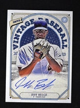 将图片加载到图库查看器,2023 Onyx Vintage Blue Signatures #VABE Jeff Belge - Tampa Bay Rays