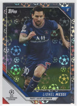 Load image into Gallery viewer, 2021-22 Topps UEFA Champions League Starball Foil Lionel Messi #10