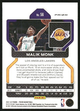 Load image into Gallery viewer, 2021-22 Panini Prizm Prizms Choice Blue Yellow and Green #56 Malik Monk