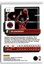 تحميل الصورة إلى عارض المعرض، 2022-23 Donruss Optic OG Anunoby #1 Toronto Raptors - walk-of-famesports