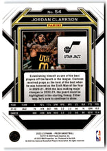 将图片加载到图库查看器,2022-23 Panini Prizm Jordan Clarkson Base #54 Utah Jazz - walk-of-famesports