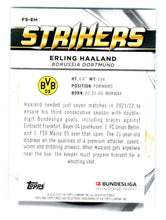 将图片加载到图库查看器,2022 Topps Finest Strikers Refractor Erling Haaland #FS-EH Borussia Dortmund