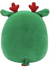 تحميل الصورة إلى عارض المعرض، دمية محشوة من Squishmallows Zumir the Green Moose مع Peppermint Swirl Belly مقاس 7.5 بوصة إصدار عيد الميلاد 2023