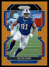 Load image into Gallery viewer, 2021 Panini Prizm #378 Ed Oliver Rookie Orange Prizm #90/249  Buffalo Bills