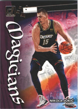 تحميل الصورة إلى عارض المعرض، 2022-23 Panini Donruss Basketball Nikola Jokic Magicians Card #4 Denver Nuggets