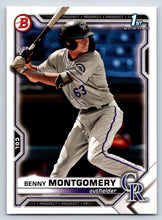 Load image into Gallery viewer, 2021 Bowman Draft Benny Montgomery FBC 1st Bowman BD-84 Colorado Rockies