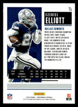 Load image into Gallery viewer, 2020 Panini Contenders Football #75 Ezekiel Elliott Dallas Cowboys