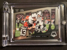 Load image into Gallery viewer, Derek Carr BANG! insert #B-14 2022 Panini Mosaic Football Card Las Vegas Raiders