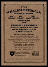 Load image into Gallery viewer, 2023 Onyx Vintage #OVWB William Bergolla - Philadelphia Phillies