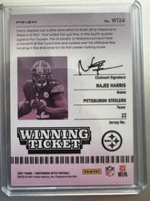 Load image into Gallery viewer, 2021 Panini Contender Najee Harris Winning Ticket Rookies RC #WT24 Steelers