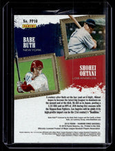 تحميل الصورة إلى عارض المعرض، 2018 Panini Diamond Kings الماضي والحاضر Babe Ruth Shohei Ohtani #PP10